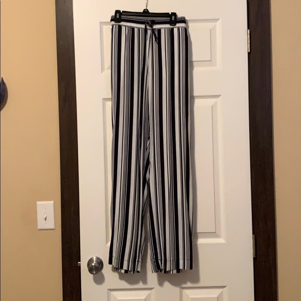 Maurices Blue and White Wide Leg Pants